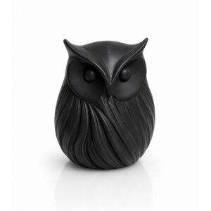 Black and White Owl Decorative 3D Printed Ornament